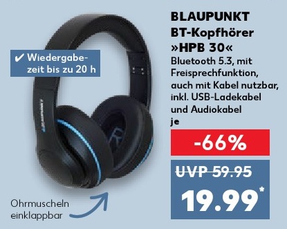 BLAUPUNKT BT-Kopfhörer »HPB 30«