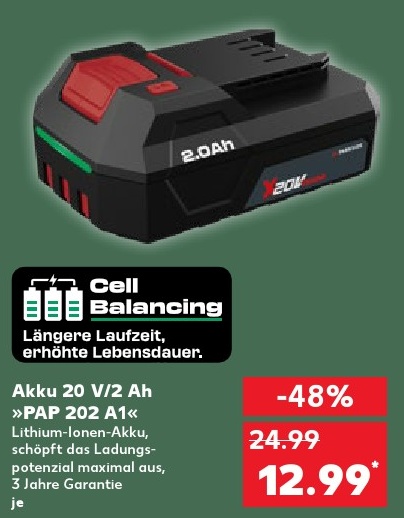 Akku 20 V/2 Ah »PAP 202 A1«