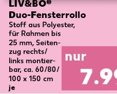 Duo-Fensterrollo