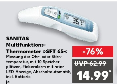 SANITAS Multifunktions-Thermometer »SFT 65«
