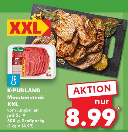 K-PURLAND Minutensteak XXL