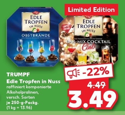 Edle Tropfen in Nuss