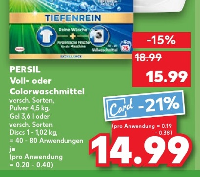 PERSIL Voll- oder Colorwaschmittel