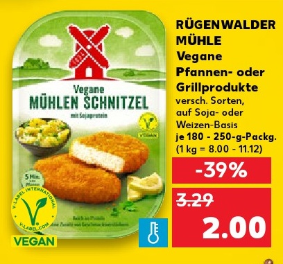 RÜGENWALDER MÜHLE Vegane MÜHLEN SCHNITZEL