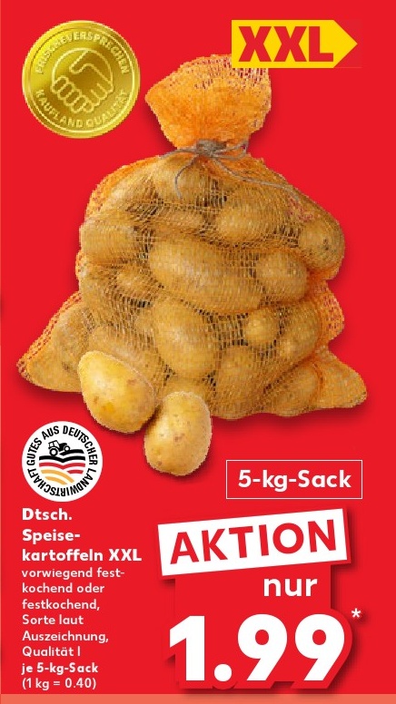 Speisekartoffeln XXL 5-kg-Sack