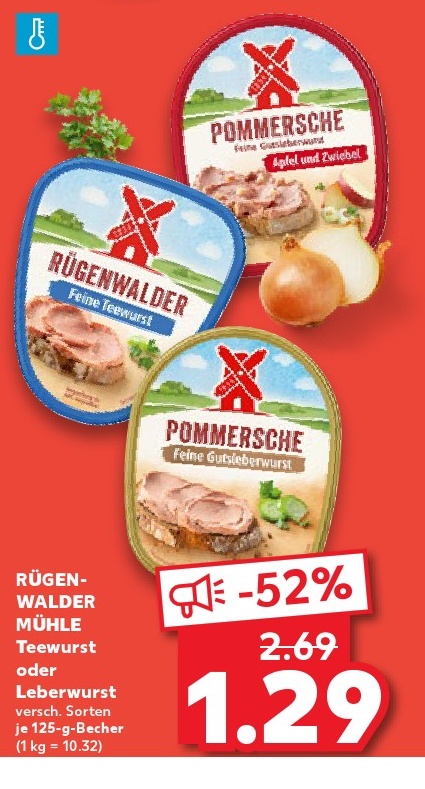RÜGEN-WALDER MÜHLE Teewurst