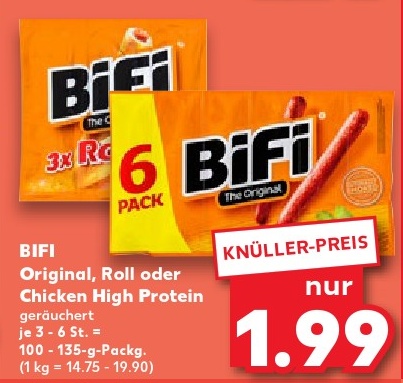 BIFI Original, Roll oder Chicken High Protein