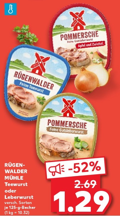 RÖGEN-WALDER MÜHLE Teewurst oder Leberwurst
