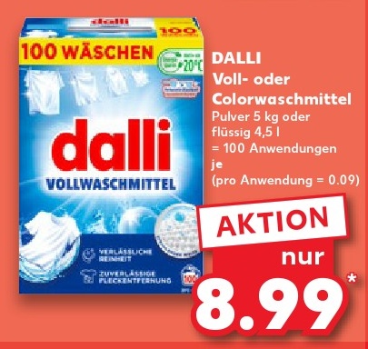 DALLI Voll- oder Colorwaschmittel