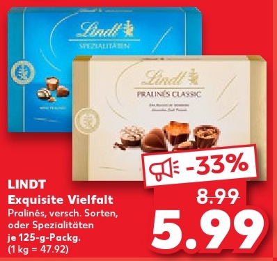 LINDT Exquisite Vielfalt
