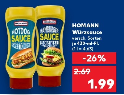 HOMANN Würzsauce