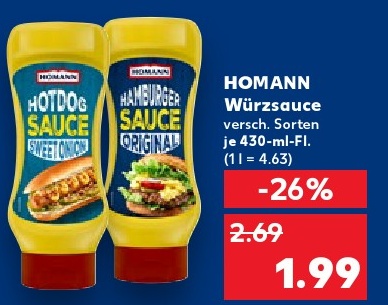HOMANN Würzsauce