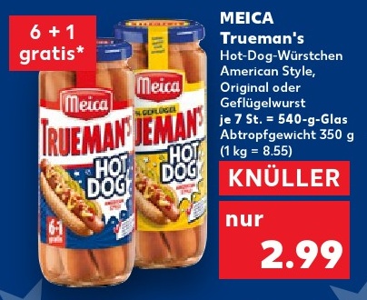 MEICA Trueman's Hot-Dog-Würstchen