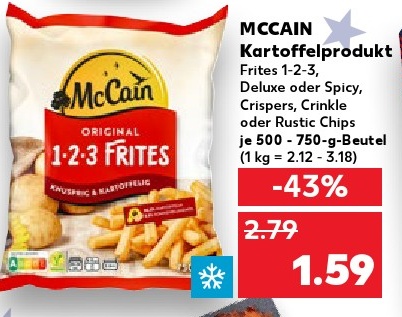 McCain 1-2-3 Frites