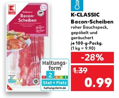 K-CLASSIC Bacon-Scheiben