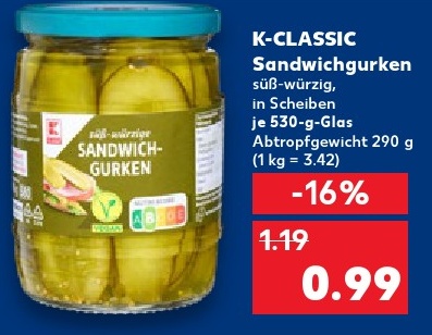 K-CLASSIC Sandwichgurken
