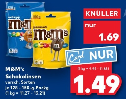 M&M's Schokolinsen