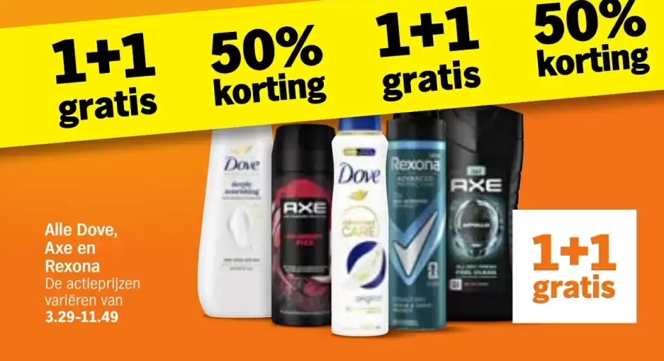 Dove, Axe en Rexona