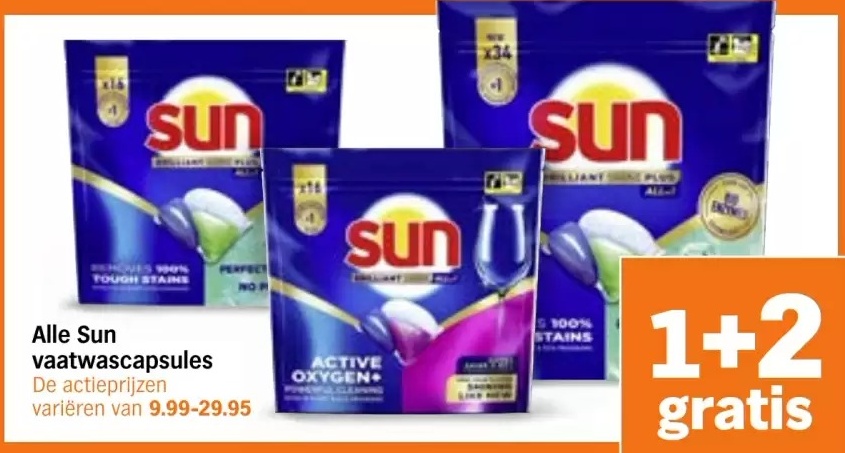 Sun vaatwascapsules