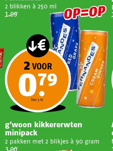 g'woon kikkererwtent minipack