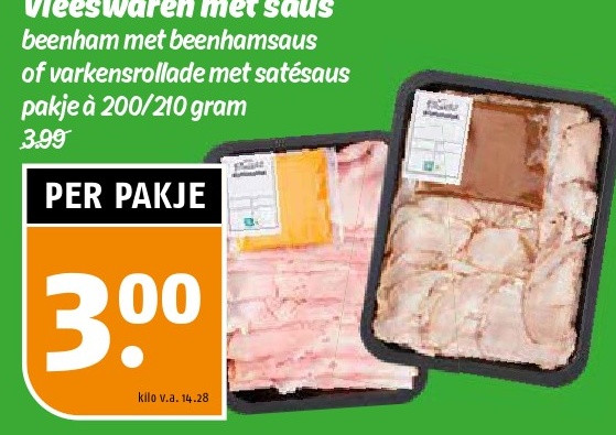 Vleeswaren met saus