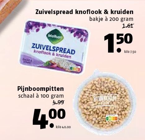Zuivelspread knoflook & kruiden
