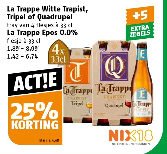 La Trappe Witte Trapist, Tripel of Quadrupel