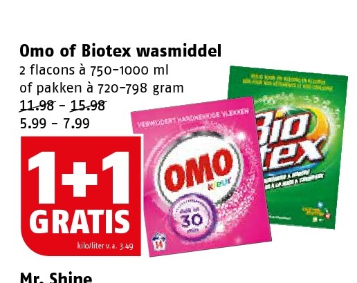 Omo of Biotex wasmiddel
