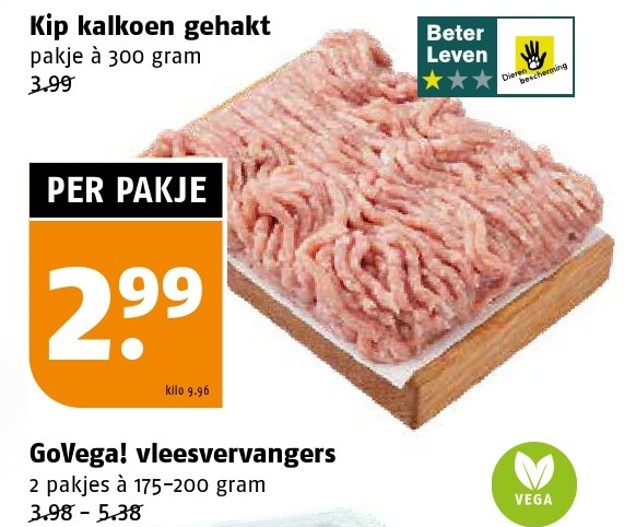 Kip kalkoen gehakt