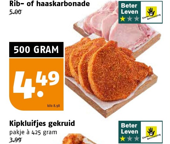 Kipkluifjes gekruid
