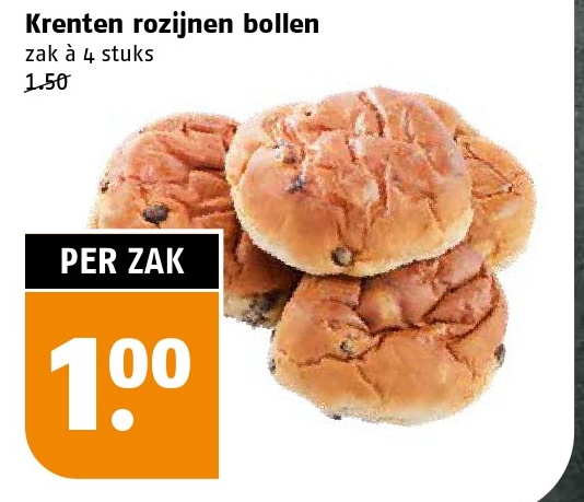 Krenten rozijnen bollen