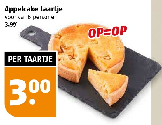 Appelcake taartje