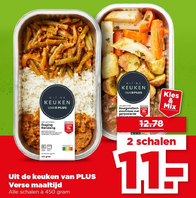 Uit de keuken van PLUS Verse maaltijd