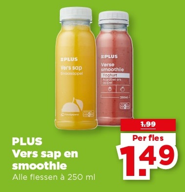 PLUS Vers sap en smoothie
