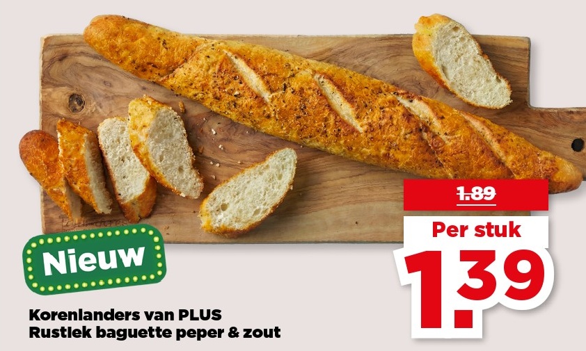 Rustiek baguette peper & zout