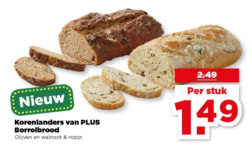 Korenlanders van PLUS Borrelbrood