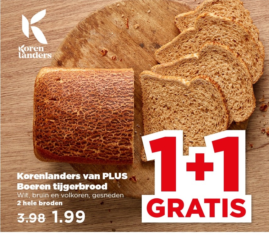 Korenlanders van PLUS Boeren tijgerbrood