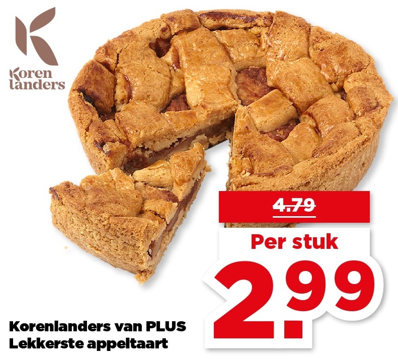 Korenlanders van PLUS Lekkerste appeltaart