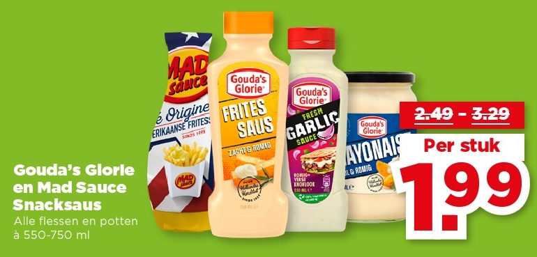 Gouda's Glorie en Mad Sauce Snacksaus