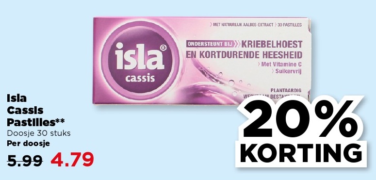 Isla Cassis Pastilles