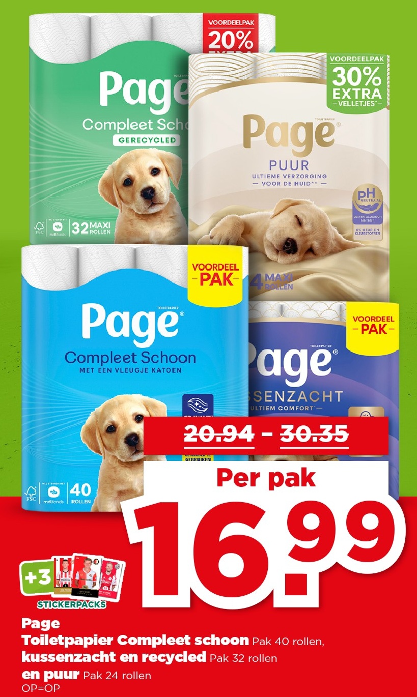 Page Toiletpapier Complet schoon