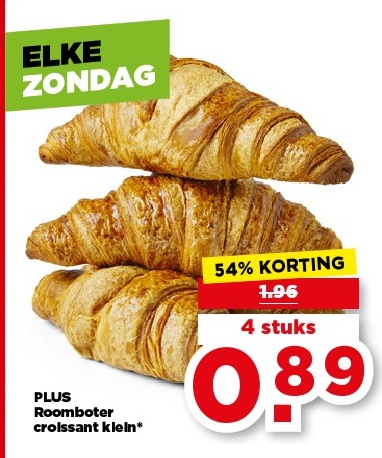 PLUS Roomboter croissant klein*