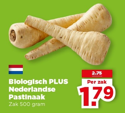 Biologisch PLUS Nederlandse Pastinaak