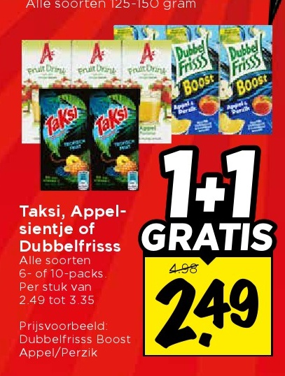 Taksi, Appel-sientje of Dubbelfriss