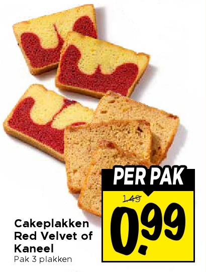 Cakeplakken Red Velvet of Kaneel