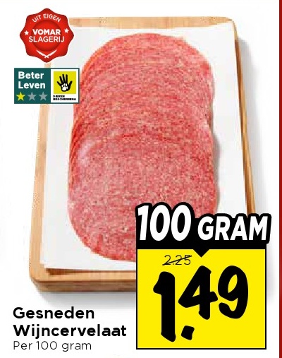 Gesneden Wijncervelaat