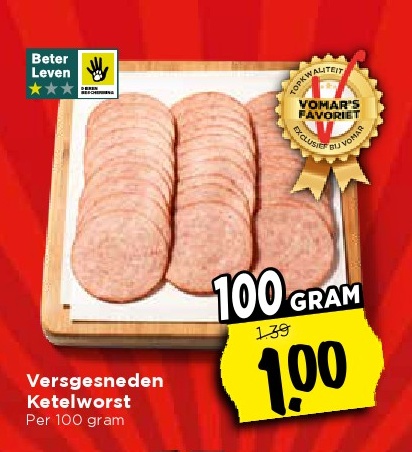 Versgesneden Ketelworst