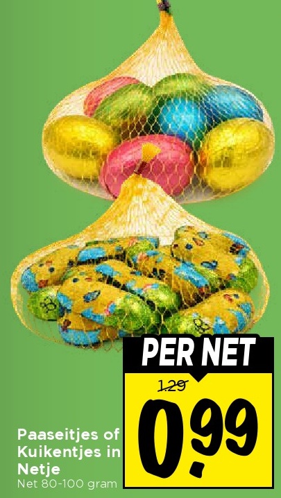 Paaseitjes of Kuikentjes in Netje