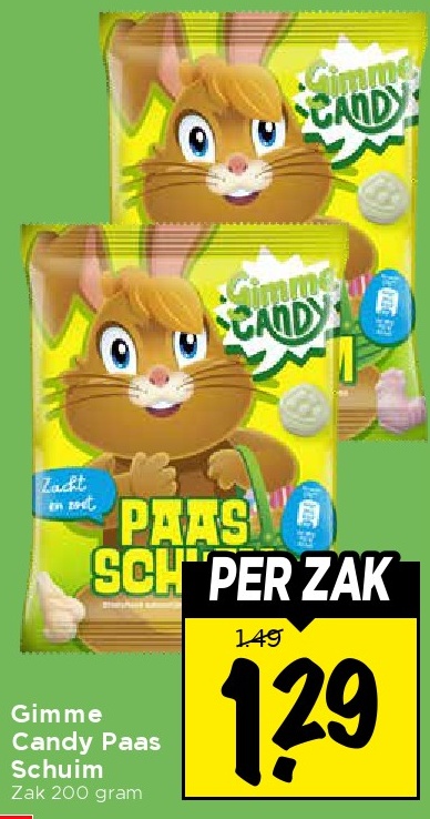Gimme Candy Paas Schuim