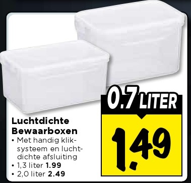 Luchtdichte Bewaarboxen